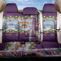 New Zealand Merry Christmas Back Car Seat Cover Maori Animals, Koru Tattoo - Purple Xmas Style LT03 One Size Purple - Polynesian Pride