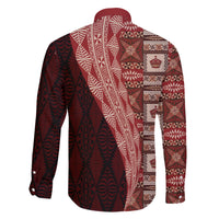 Tonga Fonulei and Ngatu Pattern Family Matching Short Sleeve Bodycon Dress and Hawaiian Shirt LT03 - Polynesian Pride