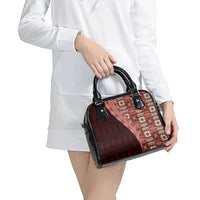 Tonga Fonulei and Ngatu Pattern Shoulder Handbag LT03 - Polynesian Pride