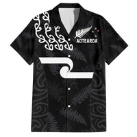 New Zealand Rugby Custom Family Matching Off The Shoulder Long Sleeve Dress and Hawaiian Shirt The Champions Aotearoa LT03 - Polynesian Pride