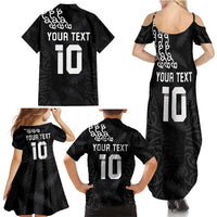 New Zealand Rugby Custom Family Matching Summer Maxi Dress and Hawaiian Shirt The Champions Aotearoa LT03 - Polynesian Pride