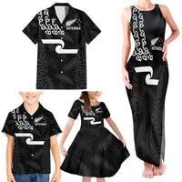 New Zealand Rugby Custom Family Matching Tank Maxi Dress and Hawaiian Shirt The Champions Aotearoa LT03 - Polynesian Pride