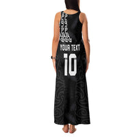 New Zealand Rugby Custom Family Matching Tank Maxi Dress and Hawaiian Shirt The Champions Aotearoa LT03 - Polynesian Pride