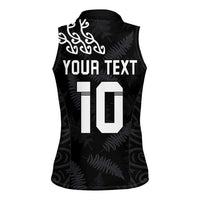 New Zealand Rugby Custom Women Sleeveless Polo Shirt The Champions Aotearoa