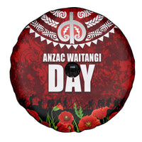 New Zealand ANZAC Waitangi Day Spare Tire Cover Hei Tiki and Soldier LT03 - Polynesian Pride