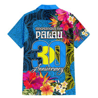 Palau Independence Day Family Matching Mermaid Dress and Hawaiian Shirt 1st October 30th Anniversary Polynesian Jungle Flower LT03 - Polynesian Pride