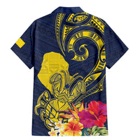 Niue Independence Day Family Matching Mermaid Dress and Hawaiian Shirt Hiapo Pattern Hibiscus Plumeria and Uga LT03 - Polynesian Pride