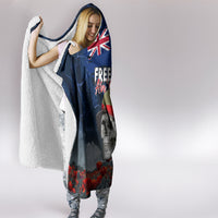 New Zealand ANZAC Day Hooded Blanket Freedom Ain't Free LT05 - Polynesian Pride