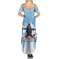 New Zealand Sky Diving Family Matching Summer Maxi Dress and Hawaiian Shirt Lets Get High LT05 - Polynesian Pride