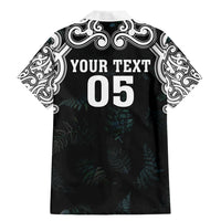 Custom New Zealand Fern Women Rugby Family Matching Mermaid Dress and Hawaiian Shirt Maori Pattern LT05 - Polynesian Pride