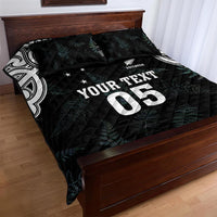 Custom New Zealand Fern Women Rugby Quilt Bed Set Maori Pattern LT05 - Polynesian Pride