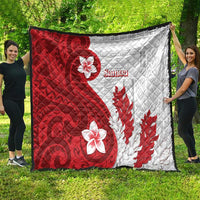 Samoa Teuila 2024 Quilt Samoan Siapo Pattern Red Version