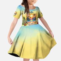 Aloha Hawaii Turtle Family Matching Off Shoulder Maxi Dress and Hawaiian Shirt Retro Style - Polynesian Pride