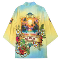 Aloha Hawaii Turtle Kimono Retro Style LT05 - Polynesian Pride