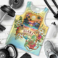 Aloha Hawaii Turtle Men Tank Top Retro Style LT05 - Polynesian Pride