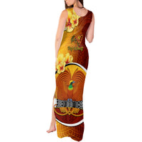 Papua New Guinea Western Province Tank Maxi Dress Mix Coat Of Arms Polynesian Pattern LT05 - Polynesian Pride