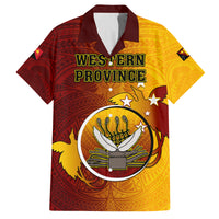 Personalized Papua New Guinea Western Province Kid Hawaiian Shirt Mix Coat Of Arms Polynesian Pattern LT05 Kid Red - Polynesian Pride