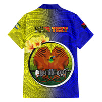 Personalized Papua New Guinea Morobe Province Family Matching Off Shoulder Short Dress and Hawaiian Shirt Mix Coat Of Arms Polynesian Pattern LT05 - Polynesian Pride