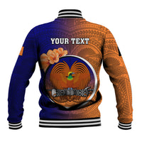 Personalized Papua New Guinea New Ireland Province Baseball Jacket Mix Coat Of Arms Polynesian Pattern LT05 - Polynesian Pride