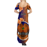 Personalized Papua New Guinea New Ireland Province Family Matching Summer Maxi Dress and Hawaiian Shirt Mix Coat Of Arms Polynesian Pattern LT05 - Polynesian Pride