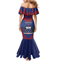 Personalised FAST Party Samoa Family Matching Mermaid Dress and Hawaiian Shirt Samoan Coat Of Arms Ulafala Style LT05 - Polynesian Pride