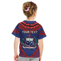Personalised FAST Party Samoa Kid T Shirt Samoan Coat Of Arms Ulafala Style LT05 - Polynesian Pride