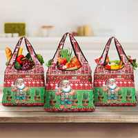 Mele Kalikimaka Hawaii Christmas Grocery Bag Funny Santa 67 Gen Alpha Slang - Polynesian Pride