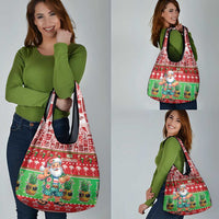 Mele Kalikimaka Hawaii Christmas Grocery Bag Funny Santa 67 Gen Alpha Slang - Polynesian Pride