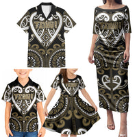 Custom Aotearoa Waikato Tainui Family Matching Puletasi and Hawaiian Shirt Maori Tribal Pattern LT05 - Polynesian Pride