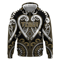 Custom Aotearoa Waikato Tainui Hoodie Maori Tribal Pattern