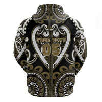 Custom Aotearoa Waikato Tainui Hoodie Maori Tribal Pattern