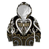 Custom Aotearoa Waikato Tainui Kid Hoodie Maori Tribal Pattern