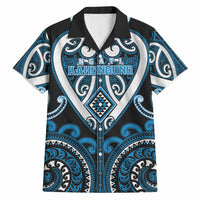 Custom Aotearoa Ngati Kahungunu Hawaiian Shirt Maori Tribal Pattern LT05 Blue - Polynesian Pride