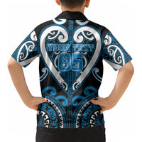 Custom Aotearoa Ngati Kahungunu Kid Hawaiian Shirt Maori Tribal Pattern LT05 - Polynesian Pride
