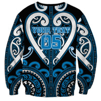 Custom Aotearoa Ngati Kahungunu Sweatshirt Maori Tribal Pattern