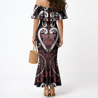 Custom Aotearoa Te Arawa Mermaid Dress Maori Tribal Pattern LT05 - Polynesian Pride