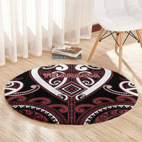 Aotearoa Te Arawa Round Carpet Maori Tribal Pattern