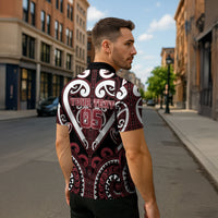 Custom Aotearoa Te Arawa Zipper Polo Shirt Maori Tribal Pattern LT05 - Polynesian Pride