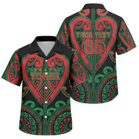 Custom Aotearoa Ngai Tuhoe Family Matching Summer Maxi Dress and Hawaiian Shirt Maori Tribal Pattern LT05 Son's Shirt Black - Polynesian Pride