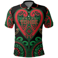 Custom Aotearoa Ngai Tuhoe Polo Shirt Maori Tribal Pattern LT05 Black - Polynesian Pride