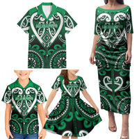 Custom Aotearoa Ngati Maniapoto Family Matching Puletasi and Hawaiian Shirt Maori Tribal Pattern LT05 - Polynesian Pride