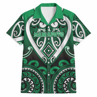 Custom Aotearoa Ngati Maniapoto Hawaiian Shirt Maori Tribal Pattern LT05 Green - Polynesian Pride