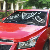 Aotearoa Ngati Raukawa Auto Sun Shade Maori Tribal Pattern