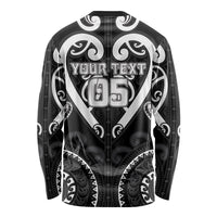 Custom Aotearoa Ngati Raukawa Long Sleeve Shirt Maori Tribal Pattern