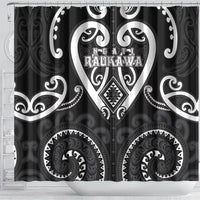 Aotearoa Ngati Raukawa Shower Curtain Maori Tribal Pattern