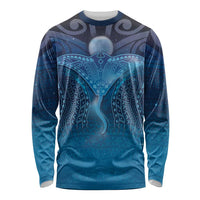 Polynesia Manta Ray Long Sleeve Shirt Let's The Sea Set You Free - Polynesian Pride