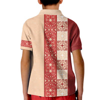 Papua New Guinea Kid Polo Shirt Oro Tapa Pattern