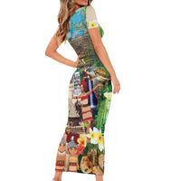 Samoa Culture Family Matching Short Sleeve Bodycon Dress and Hawaiian Shirt Embracing The Spirit LT05 - Polynesian Pride
