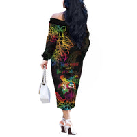 Hawaii Pride Off The Shoulder Long Sleeve Dress Aloha Is Aloha