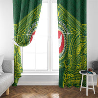 American Samoa Manua Cession Day Window Curtain Up Up The Moa